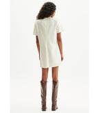 Vestido básico com bordado LANÇA PERFUME