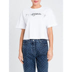 T-shirt com estampa logótipo TWINSET ACTITUDE