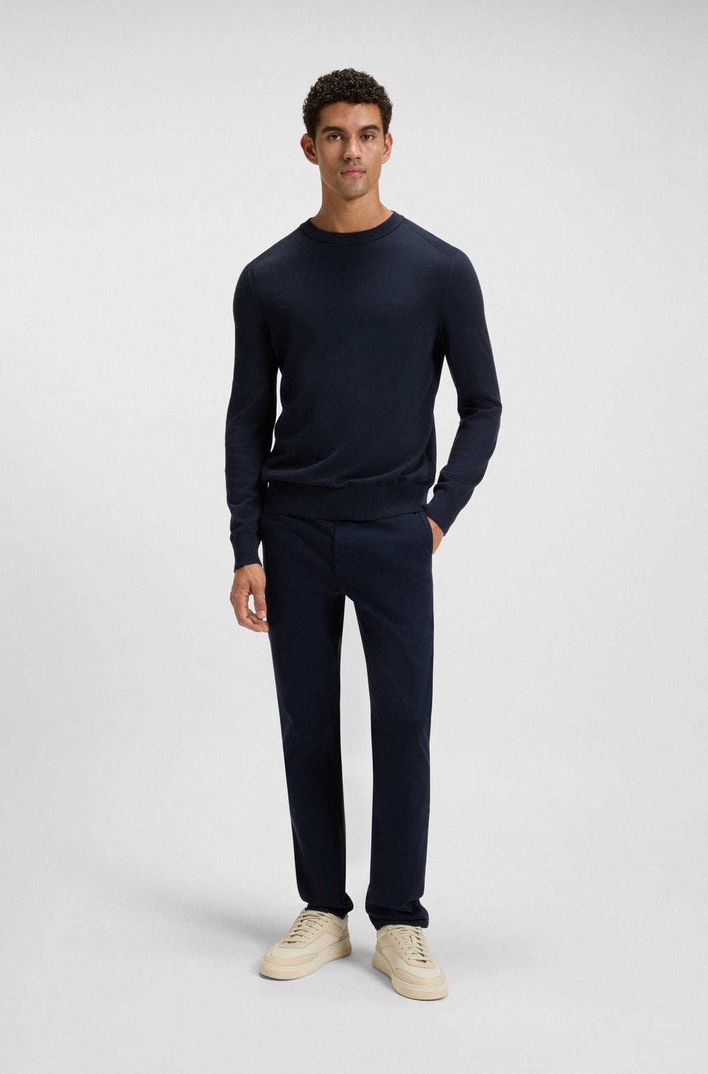 Camisola em malha de algodão BOSS bordado