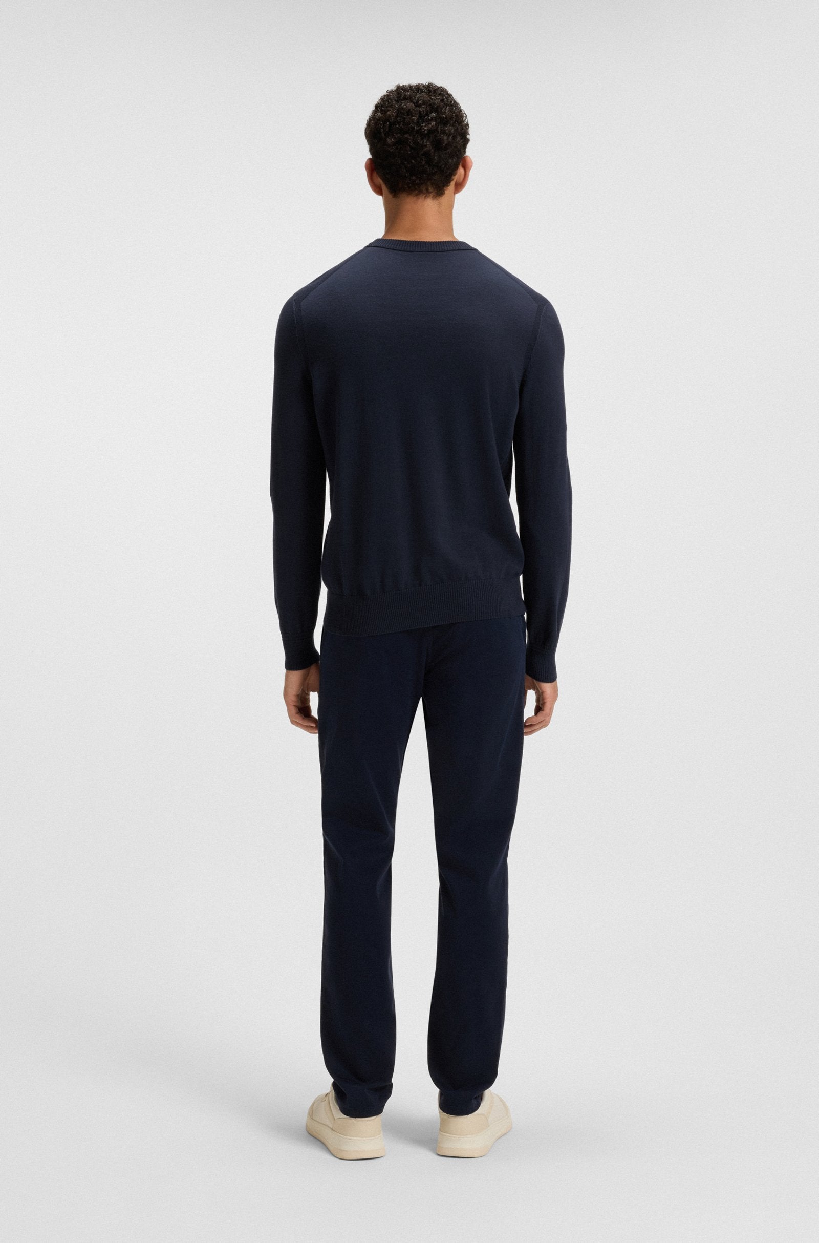 Camisola em malha de algodão BOSS bordado