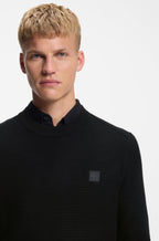 Camisola estruturada em algodão e caxemira