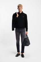 Camisola estruturada em algodão e caxemira