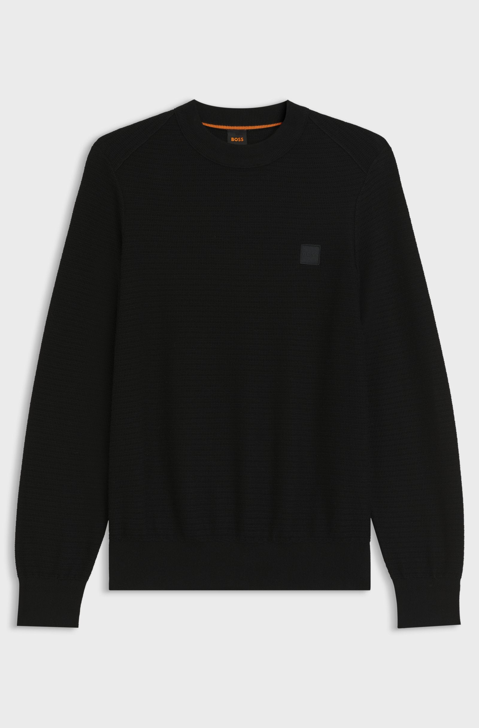 Camisola estruturada em algodão e caxemira