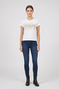 T-shirt com logo em strass MARKUP
