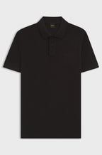 Polo Algodão Piqué com Logotipo Estampado BOSS - fundo branco