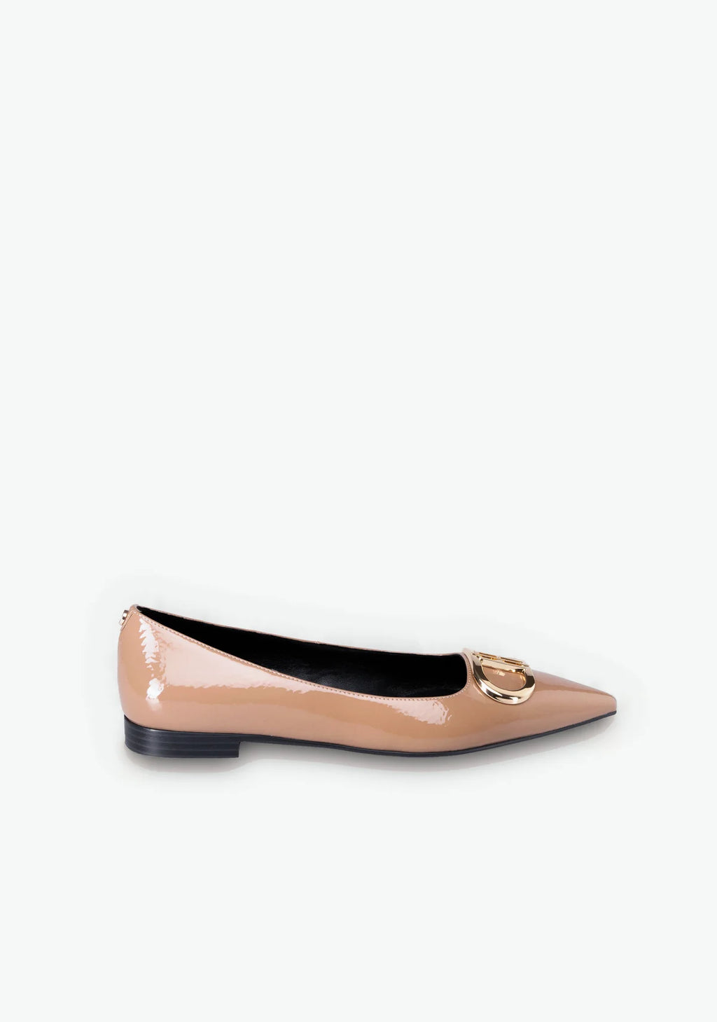 Sapatos Sabrina bico fino em verniz Fracomina - vista lateral
