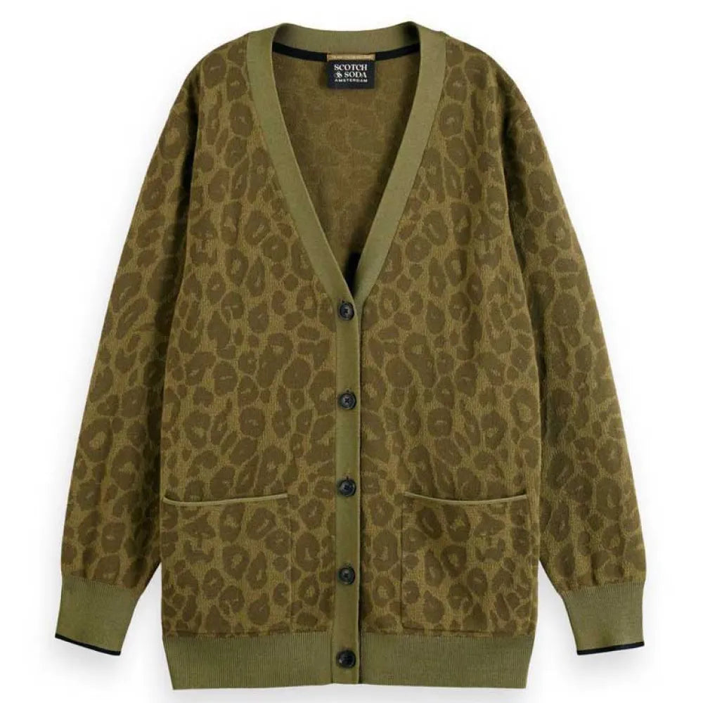 Casaco de malha com estampa de leopardo SCOTCH&SODA