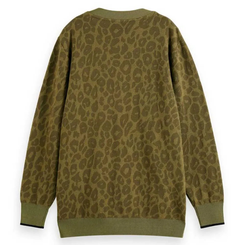Casaco de malha com estampa de leopardo SCOTCH&SODA