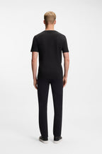 T-shirt logótipo tonal BOSS - preto vista costas