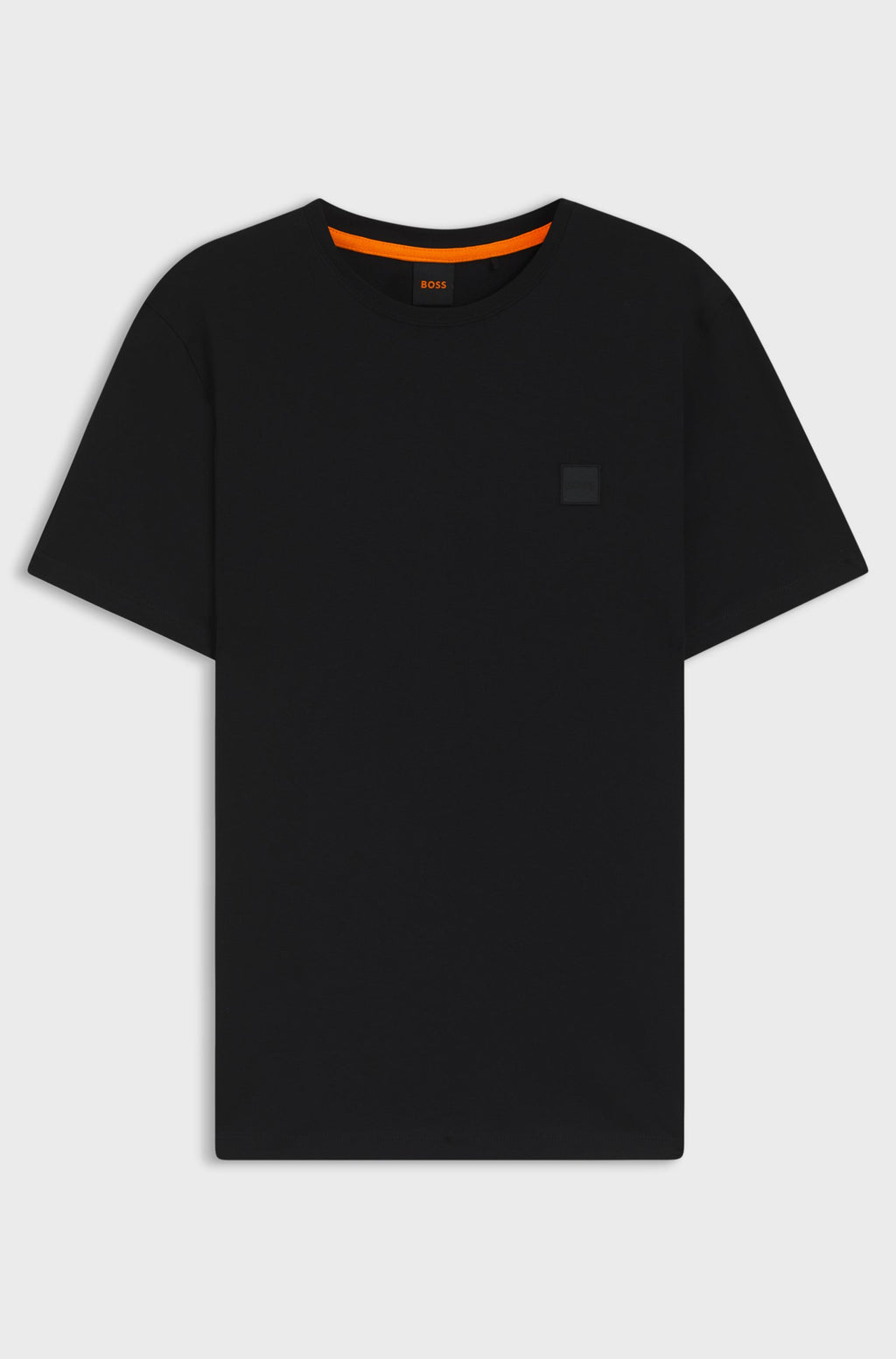 T-shirt logótipo tonal BOSS - preto fundo branco