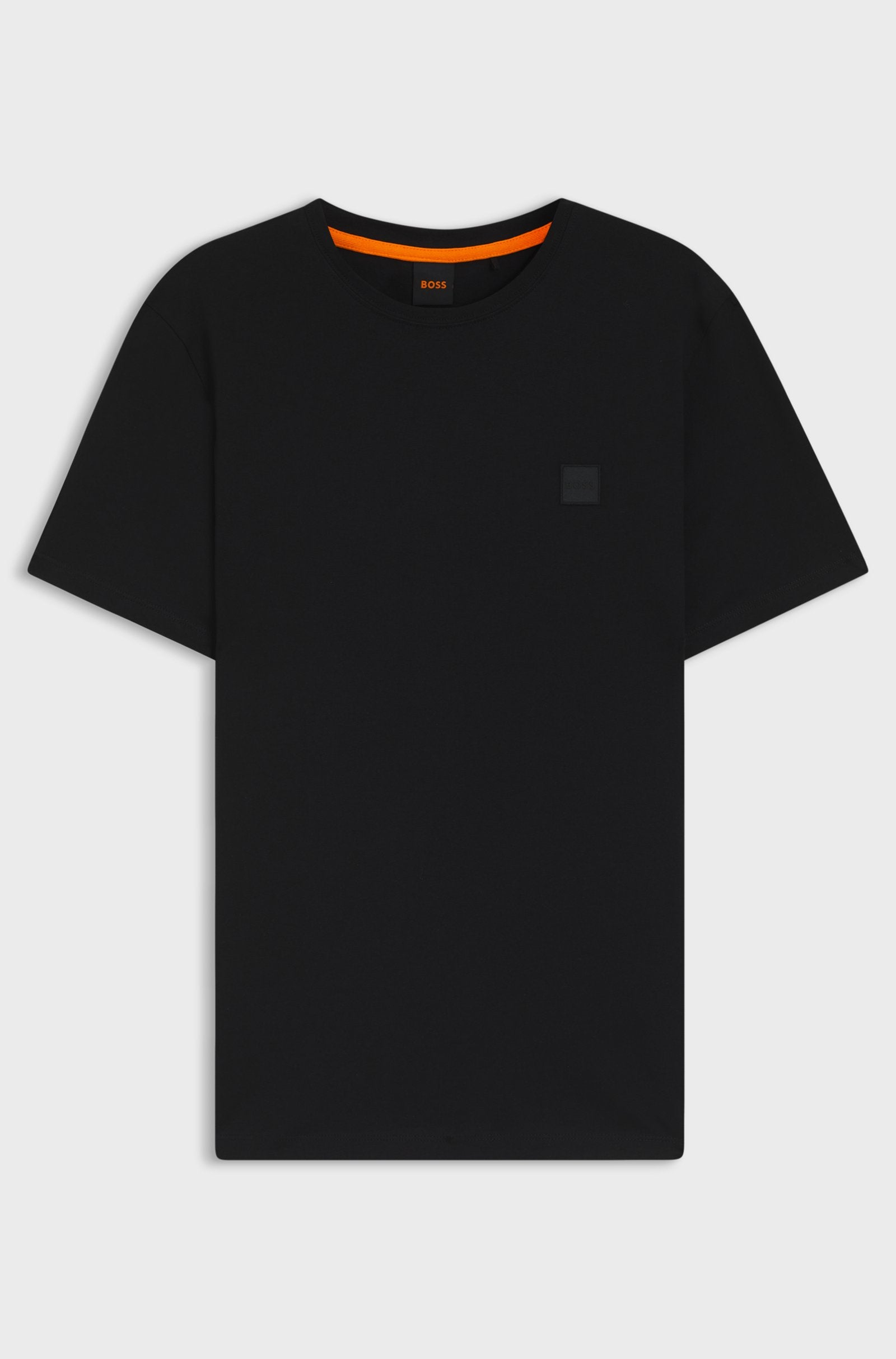 T-shirt logótipo tonal BOSS - preto fundo branco