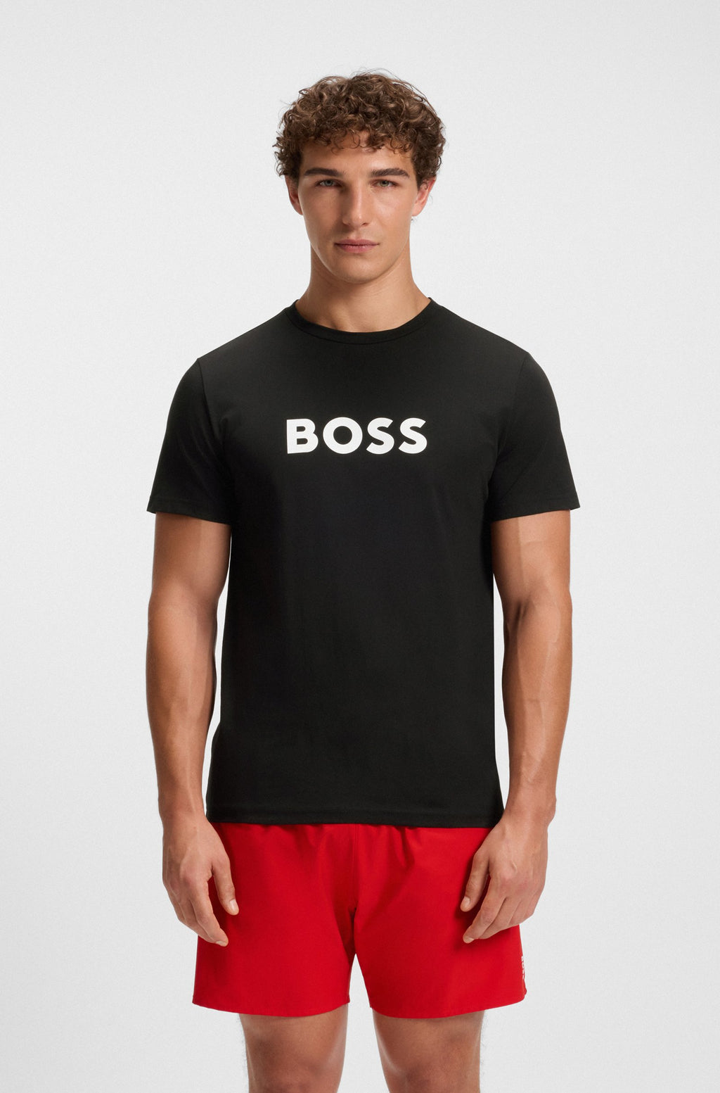 T-shirt estampa logótipo BOSS - preto 1