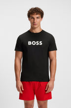 T-shirt estampa logótipo BOSS - preto 1