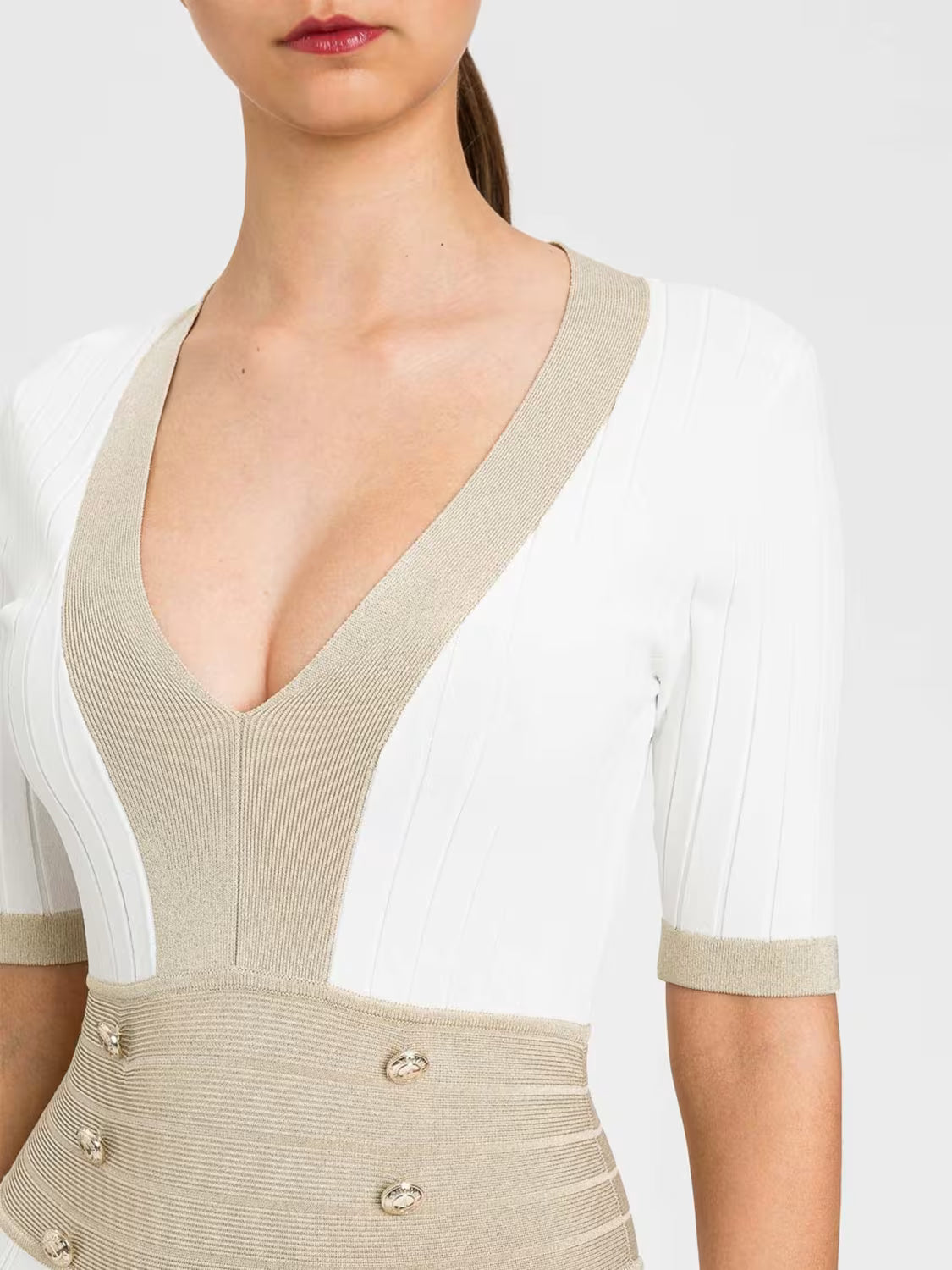 Vestido com lurex TWINSET