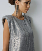 Vestido curto lantejoulas BSB