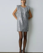 Vestido curto lantejoulas BSB